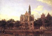 HEYDEN, Jan van der View of the Westerkerk, Amsterdam oil painting artist